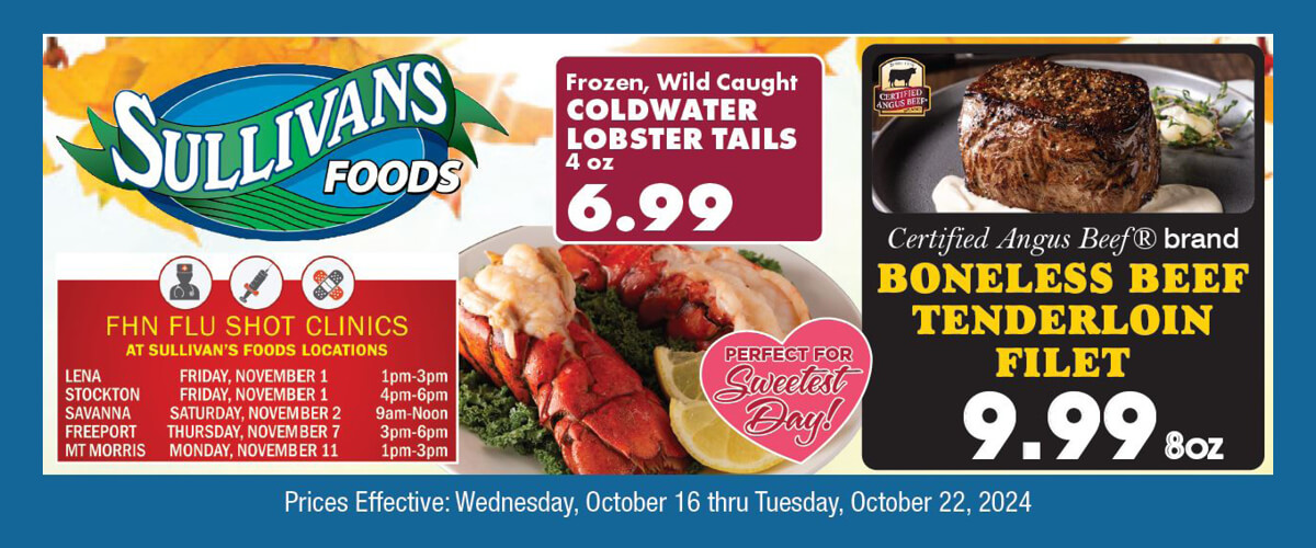 Sullivans Foods Weekly 10/16/24 - 10/22/24