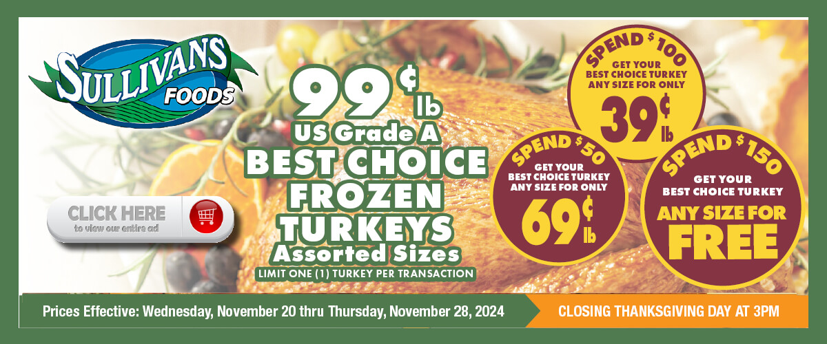 Sullivans Foods Weekly 11/20/24 - 11/28/24